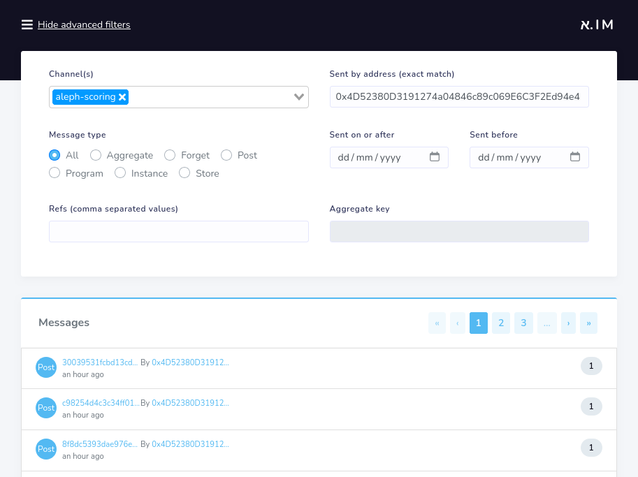 Node metrics explorer